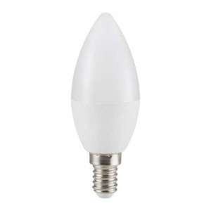 V-Tac Vt-2226 5.5w Led Lampe Bulb Smd Kerze E14 Cri >95 Kaltweiß 6400k - Sku 7496