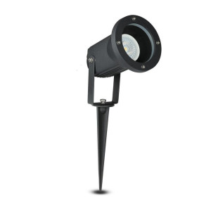 V-Tac Vt-769 Verstellbarer Gartenspieß Mit Gu10-Lampenfassung Aus Schwarz Lackiertem Aluminium Ip44 – Sku 7517