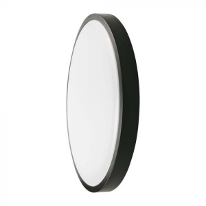V-Tac Vt-8630s-B-Rd Led Deckenleuchte 30w Integrierter Mikrowellen-Bewegungssensor Ip44 Rund Schwarz 360° 4000k - 7671