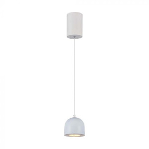 V-Tac Vt-7794 8,5 W Led-Hängeleuchter, Abgerundete Zylinderform, Weiße Farbe, 10 Cm Verstellbar, 3000 K – 7993