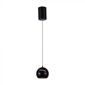 V-Tac Vt-7796 8,5 W Led-Kronleuchter In Glockenform Aus Schwarzem Metall, 12 Cm Verstellbar, 3000 K – 7998
