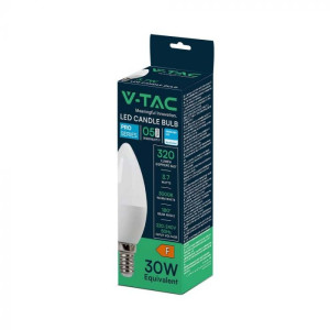 V-Tac Pro Vt-1850 Led-Kerzenlampe E14 3,7 W Smd-Chip Samsung Warmweiß 3000 K Sku 8040