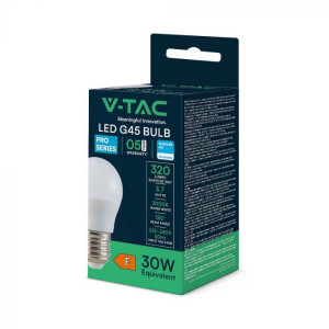 V-Tac Pro Vt-1812 Led-Lampe E27 Tropfen G45 3,7 W Smd-Chip Samsung Warmweiß 3000 K Sku 8045