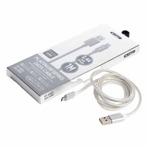 V-Tac Vt-5331 1m Micro Usb 2.0 Datenkabel Nylon Silber Platinum Series - Sku 8489