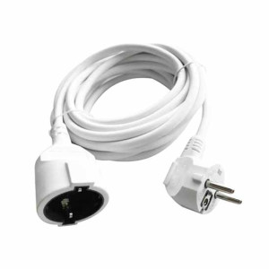 V-Tac Vt-3001-5 Kunststoff-Verlängerungskabel Schuko 16a Eu Standard Kabel Weiß 5m - Sku 8779