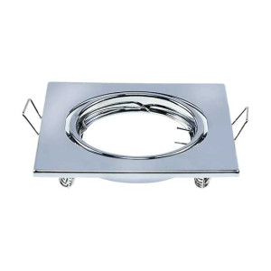 V-Tac Vt-817 Beschlag Verstellbarer Quadratischer Spiegel Chrom Metall Für Gu10-Gu5.3 Strahler Box 2pcs/pack - Sku 8943