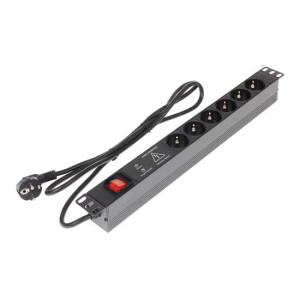 Pdu Rack 1u 19" - 90l19-6vp