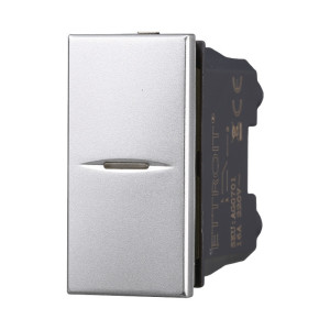 Ettroit Ag0501 Axialschalter 1platz 1p 16a Unipolare Graue Farbe, Kompatibel Mit Bticino Axolute