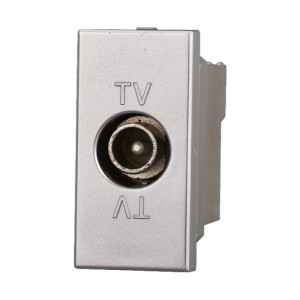 Ettroit Ag2250 Stecker, Tv-Buchse, Männlicher Anschluss, Graue Farbe, Kompatibel Mit Bticino Axolute