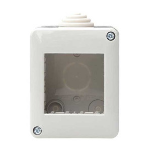 Ettroit External Enclosure Hydrobox 2 Module Ip40 2p Compatible Vimar Plana  Ev2502