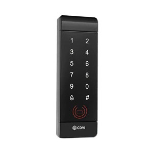 Cdvi Stand-Alone-Touch-Tastatur-Zugriffskontrolle + 13,56 Mhz Mifare-Lesegerät, Schwarzes Gehäuse Pvc Ip20  Keypad100
