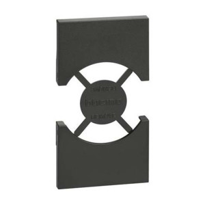 Bticino Abdeckung  Living Now Für Schuko-Steckdose 2 Module Schwarz Kg03