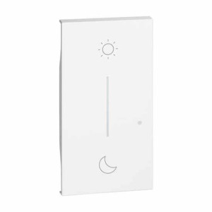 Bticino Abdeckung  Living Now-Symbol-Nacht&tag-Wireless-Weiß Kw41m2