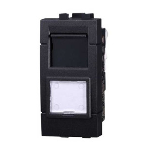 Ettroit Datendose Rj45 Kategorie Cat.6 Utp Livinglight Kompatibler Schwarz Farbe