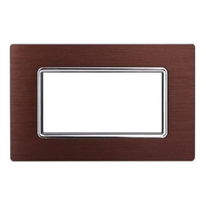 Ettroit Bticino Livinglight Kompatible Platte 3 Module Aluminiumbronzefarbe - Ln86310