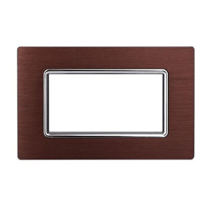 Ettroit Bticino Livinglight Kompatible Platte 4 Module Aluminiumbronzefarbe - Ln86410