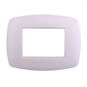 Ettroit Bticino Livinglight Kompatible Platte 3 Schlanke Kunststoffmodule, Weiße Farbe – Ln87301