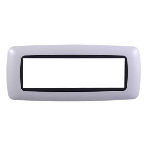 Ettroit -Kompatible Bticino Livinglight 7-Modul-Abgerundete Kunststoffplatte, Weiße Farbe – Ln88701