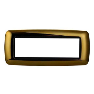 Ettroit Kompatible Abdeckrahmen Bticino Livinglight 7 Module Konvexer Kunststoff Gold Glänzend Farbe