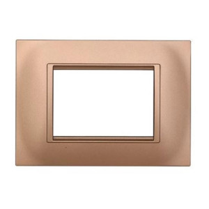 Ettroit Kompatible Abdeckrahmen Bticino Livinglight 3 Module Quadratischer Kunststoff Gold Farbe