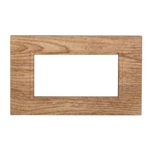 Ettroit Kompatible Abdeckrahmen Bticino Livinglight 4 Module Quadratischer Kunststoff Helles Holz Farbe