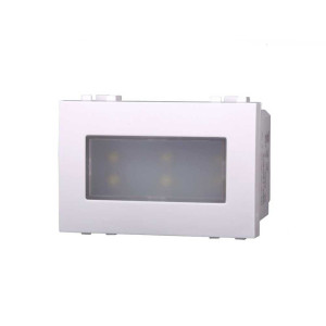 Ettroit 2.4w Led-Stufeneinbauleuchte 220v Kaltweiß 6000k Kompatibel Mit Bticino Matix Weiß Farbe  Mt0303