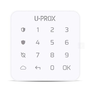 U-Prox 868mhz Kabellose Touch-Tastatur Wird Zur Scharfschaltung/unscharfschaltung Des Sicherheitssystems Weiße Farbe  Keypad G1