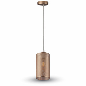 V-Tac Pendant Light 1mt E27 Elegant Stylish Ф130mm - Metall - Mod Vt-7132 - Sku 3827 - Champagne Gold