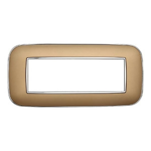 Ettroit Kompatible Abdeckrahmen Bticino Axolute 6 Module Kunststoff Gold Farbe Orbis Serie Moon  An91611