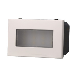 Ettroit 2.4w Led-Stufeneinbauleuchte 220v Kaltweiß 6000k Kompatibel Mit Bticino Axolute Weiß Farbe  Ab0303