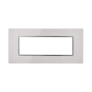 Ettroit An84601 6p Glasplatte Moon Series Weiße Farbe Kompatibel Mit Bticino Axolute