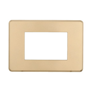Ettroit An87311 3p Slim Slim Plate Moon Series, Goldfarbe, Kompatibel Mit Bticino Axolute Air