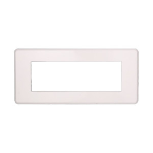 Ettroit An87601 Slim Thin Plate 6p Moon Series, Weiße Farbe, Kompatibel Mit Bticino Axolute Air