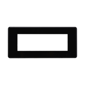 Ettroit An87602 Slim Thin Plate 6p Moon Series, Schwarze Farbe, Kompatibel Mit Bticino Axolute Air