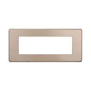 Ettroit An87610 Slim Thin Plate 6p Bronzefarbe, Kompatibel Mit Bticino Axolute Air