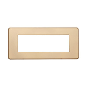 Ettroit An87611 Slim Thin Plate 6p Moon Series Goldfarbe, Kompatibel Mit Bticino Axolute Air