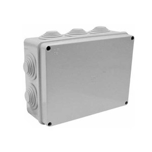 Faeg Abzweigdose Rechteckig Und Deckel Mit Kunststoffschraube 158x118x80mm Mit 10 Kabelverschraubungen Ip55  - Fg13455