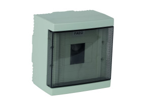 Faeg Wandverteiler 4 Module Grau Ral 7035 Mit Transparenter Rauchtür 140 X 180 X 100 Ip40  - Fg14404