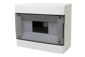 Faeg Wandverteiler 8 Module Weiß Mit Geräucherter Tür 210x180x100mm Ip40  - Fg14408b