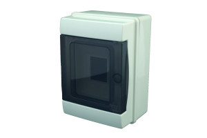 Faeg Wasserdichte Wandmontierte Schalttafel 4 Module Grau Mit Getönter Tür 145x200x105mm Ip65  - Fg14504