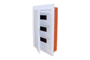 Faeg Unterputz Schaltschrank 36 Module Mit Weißer Rahmen Und Weißer Tür 335x510x80mm Ip40  - Fg14636