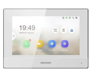Hikvision Ds‑kh6320‑wte1‑w – Ip Video Gegensprechanlage Monitor 7″ Touchscreen (Weiß) Poe/wi‑fi