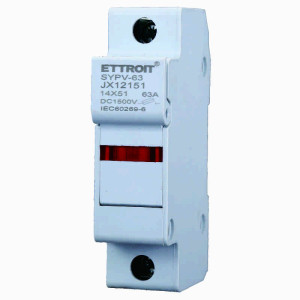 Ettroit Zylindrischer Sicherungshaltersockel Rt18-63 1p Din 14 X 51 Mm Dc 1000 V Jx12151