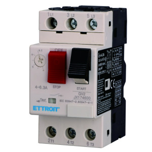 Ettroit Einstellbarer Thermomagnetischer Motorschutz 4–6,3 A Dreiphasiger Gv2-Motorschutz - Jx174600