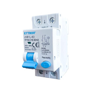 Ettroit Differenzialschutzschalter 1p+n 16a 6ka 30ma 220v Belegt 2 Din-Module  Jx271661