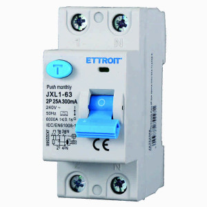 Ettroit Jx322568 Reiner Fehlerstromschutzschalter 2p 25a 300ma 220v-6ka Klasse A