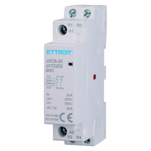Ettroit Modularschütz Din Ac 2p 220v 20a 2 Öffner Kontakte 2nc - Jx72202