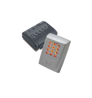 Cardin Dks1000 Hinterleuchtetes Aluminium-Tastatur-Set + 4-Kanal-Decoder-Schnittstelle Für Die Torautomatisierung