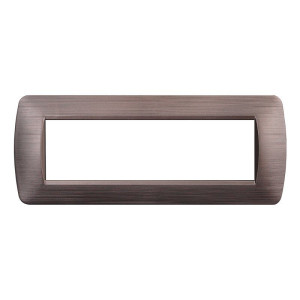 Ettroit Kunststoffplatte 7p, Farbe Satinbronze, Kompatibel Mit Bticino Living Light – Ln85710