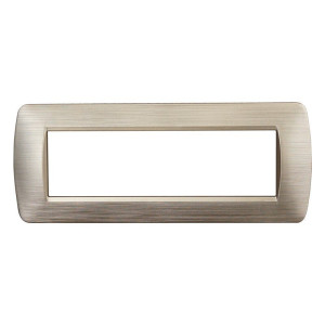 Ettroit 7p-Platte, Farbe Satingold, Kompatibel Mit Bticino Living Light Ln85711